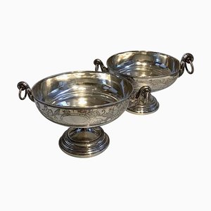 Silver Bowl with Handle from Hertz, 1885, Set of 2