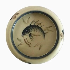 Iron Porcelain with Fish Motif Bowl from Royal Copenhagen