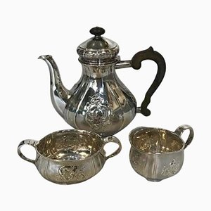 Sterling Silver Coffee Service by F. Hingelberg, 1944, Set of 3