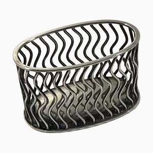 Small No. 1086B Wire Bowl in Sterling Silver by Svend Weihrauch for F. Hingelberg