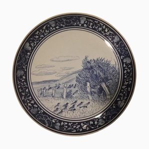 Wall Plate attributed to Oluf Jensen for Royal Copenhagen