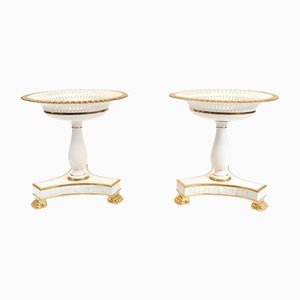 Porcelain Dish Stand from Meissen, Set of 2