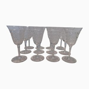 Pontarlier Wassergläser aus Kristallglas von Baccarat, 1900er, 12er Set