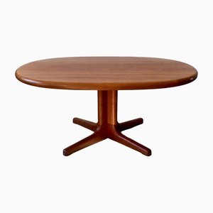 Scandinavian Oval Coffee Table in Teak
