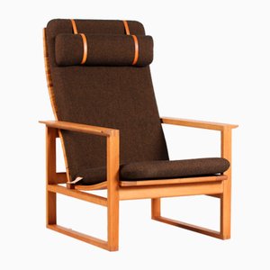 Oak and Cane Sled 2254 Armchair by Fredericia Furniture, 1960s