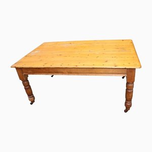 Tavolo in legno di pino, fine XIX secolo
