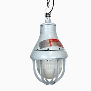 Grey Industrial Explosion Proof Light from Crouse-Hinds, 1970s