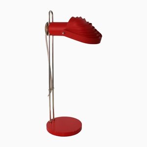 Lampada da tavolo con ombrello a stecche, anni '60