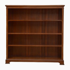 Large Victorian Open Bookcase in Mahogany, 1880s