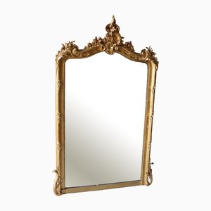 Miroir Antique en Feuille d'Or, 1800s