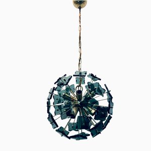 Italienische Sputnik Rauch-Murano Glas und Metall von Fontana Arte, 1960er