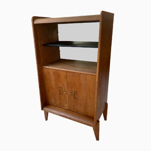 Mueble de almacenamiento o secreter de roble, años 60