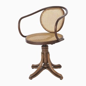 Vintage Viennese Braid Desk Chair in Bentwood
