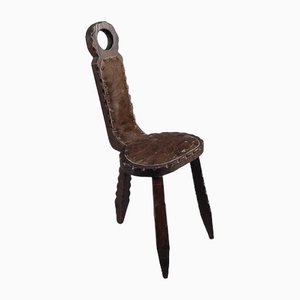 Modern Brutalist Rustic Sculptured Chair, France, 1960s