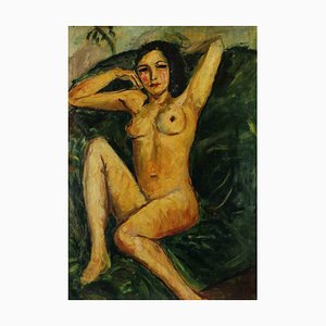 Antonio Feltrinelli, Nude, Original Oil on Board, 1930s