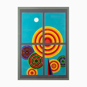 Leo Guida, Window 1, Original Screen Print and Embossing, 20th Century