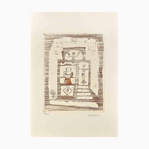 After Massimo Campigli, The House of Women, Original Etching, 1970s