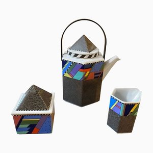 Porcelain Tea Service by Barbara Brenner for Rosenthal, 1990s, Set of 3