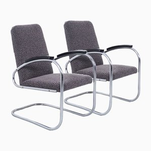 Set of 2 Mauser Tubular Lounge Chairs, 1930s from Mauser Werke Waldeck, Set of 2
