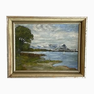 Landscape, 1930, Oil on Canvas, Framed