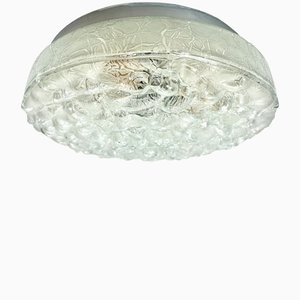 Lampada ad incasso grande in vetro con motivo a bolle di Doria Leuchten, anni '60