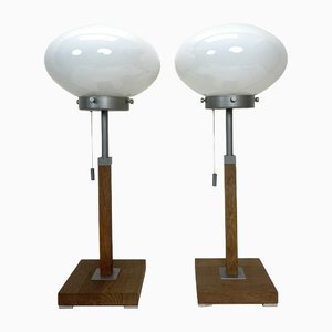 Lámparas de mesa Läreda Mushroom posmodernas de IKEA, años 80. Juego de 2