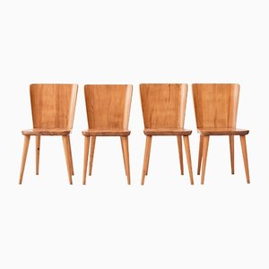 Model 510 Dining Chairs attributed to Goran Malmvall, 1940s, Set of 4