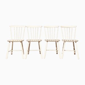 White Dining Chairs from Farstrup Møbler, 1960s, Set of 4