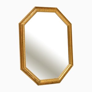 Specchio in legno dorato, Italia, anni '50