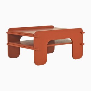Orange Side Table attributed to Fratelli Reguitti, Italy, 1969