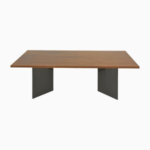 Mesa de comedor grande de nogal, Alemania, años 80