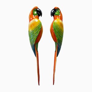 Macaw Parrots, 1970s, Set of 2