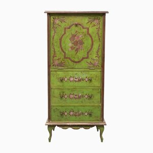 Florentine Gold Drop Front Secretaire or Chest, Italy, 1978