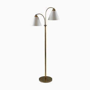 Modern Swedish Brass Floor Lamp, 1940s