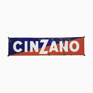Placa publicitaria Cinzano esmaltada
