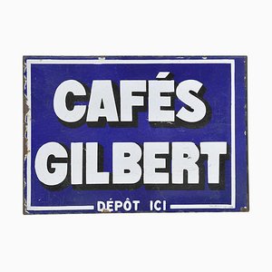 Placa Gilbert de doble cara esmaltada