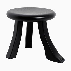 Foot Stool in Black by Theresa Marx