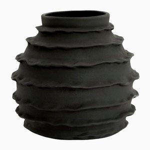 Holiday Vase in Dusty Black by Theresa Marx