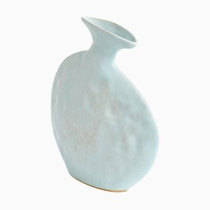Flache Vase in Babyblau von Theresa Marx