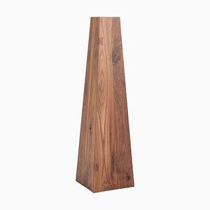 Tower Plinth in Natural Walnut by Theresa Marx