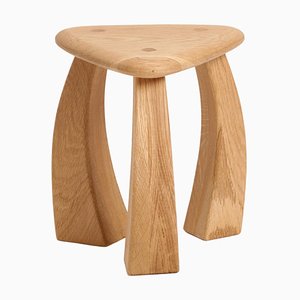 Arc De Stool 37 in Natural Oak by Theresa Marx