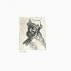 After Rembrandt, Man Crying Out, Incisione, XIX secolo