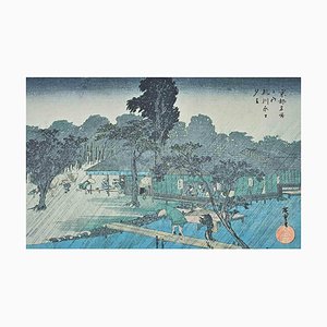 Nach Utagawa Hiroshige, Scenic Spots in Kyoto, Mitte des 20. Jahrhunderts, Lithographie