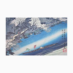 After Utagawa Hiroshige, Scenic Spots in Kyoto, Mid-20th Century, Lithographie