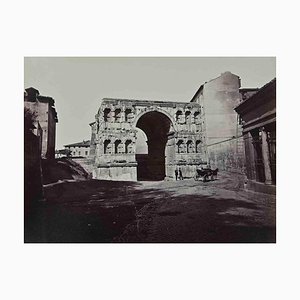 Francesco Sidoli, Vue de la Rome Antique, Photographie Vintage, 19ème Siècle