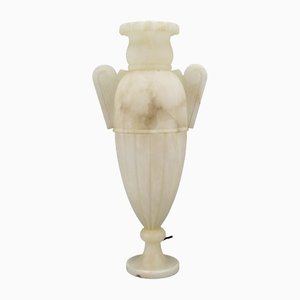 Lampe de Bureau en Forme d'Amphore en Albâtre Style Néoclassique, 1930s