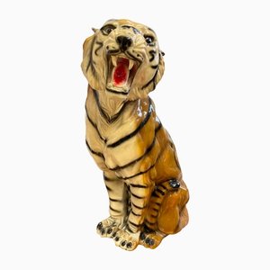 Statuetta vintage a forma di tigre, anni '70