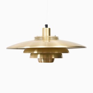 Brass Ceiling Lamp from Jeka, 1980s