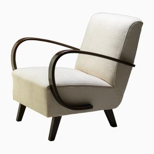 White H-227 Armchairs by Henry Halabala