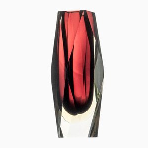 Ruby Glass Vase by Pavel Hlava, 1970s